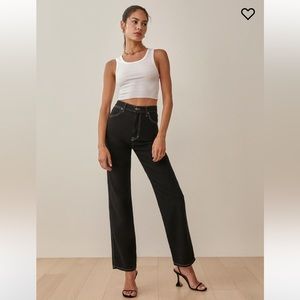 Reformation Cowboy High rise straight jeans